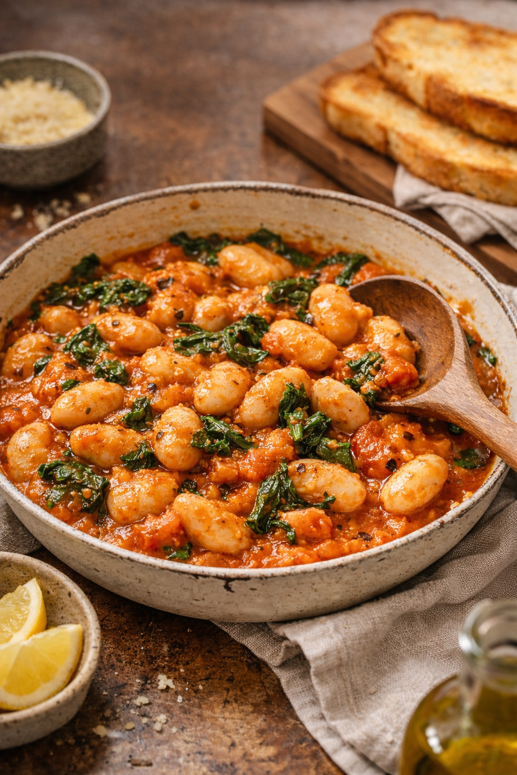 I’m Tired Dinner: Creamy Tomato Butter Beans (One Pan)