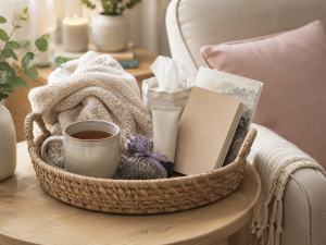 A Simple Caregiver Comfort Basket for Tired Days