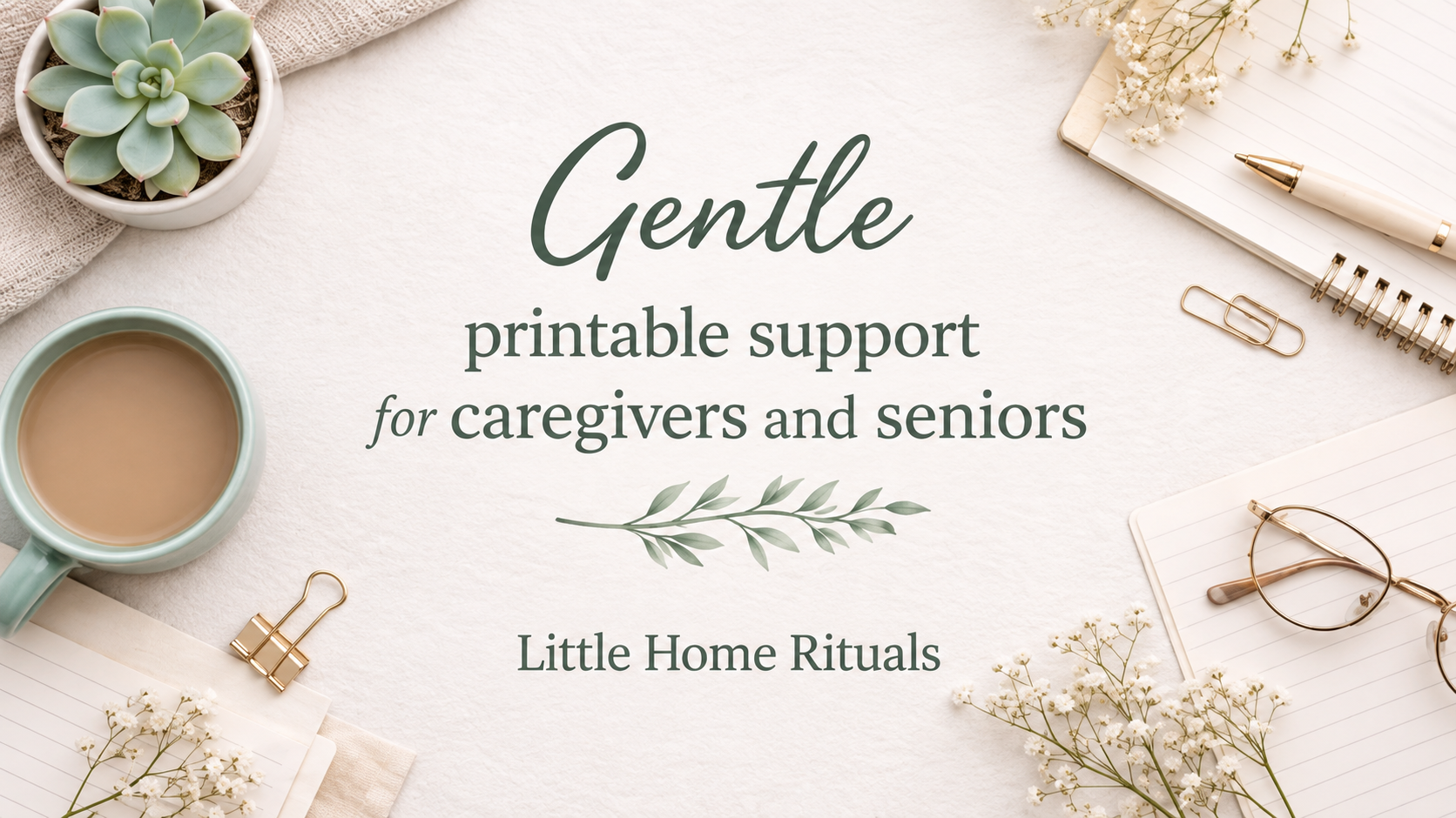 Printable Activities for Seniors and Caregivers from Little Home Rituals