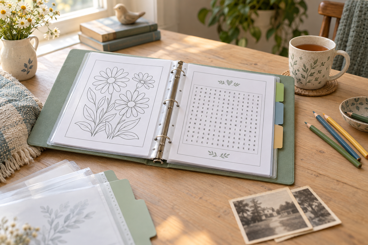How to Create a Simple Dementia Activity Binder at Home